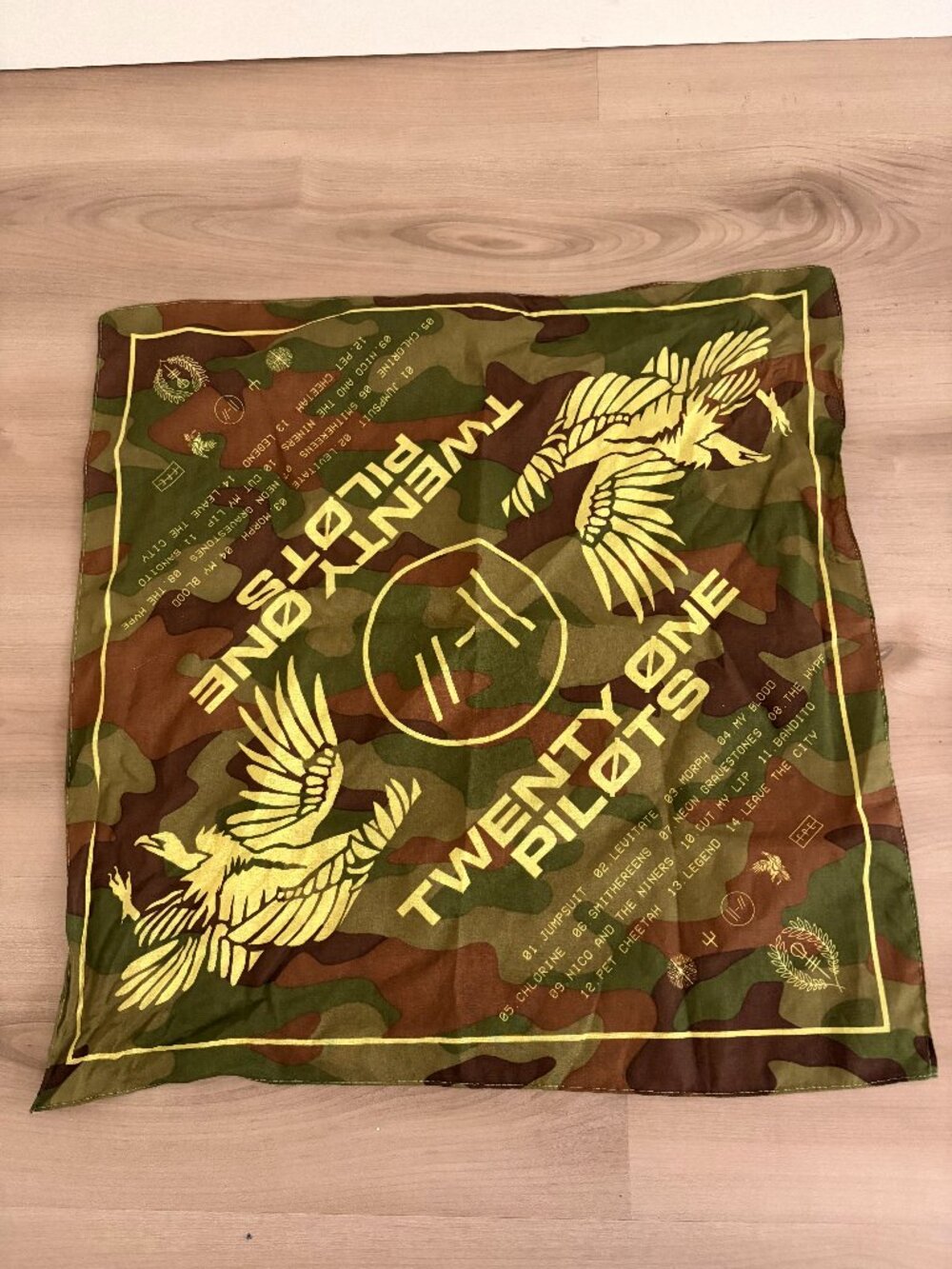 Twenty One Pilots Trench Bandana Concert Merch